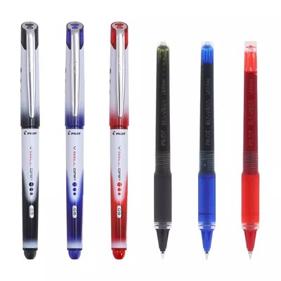 日本Pilot百乐笔BLN-VBG5威宝熊猫直液式走珠笔0.5学生刷题黑色