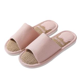 亚麻拖鞋女春秋室内家居家用待客防滑防臭棉麻布地板凉拖鞋四季托