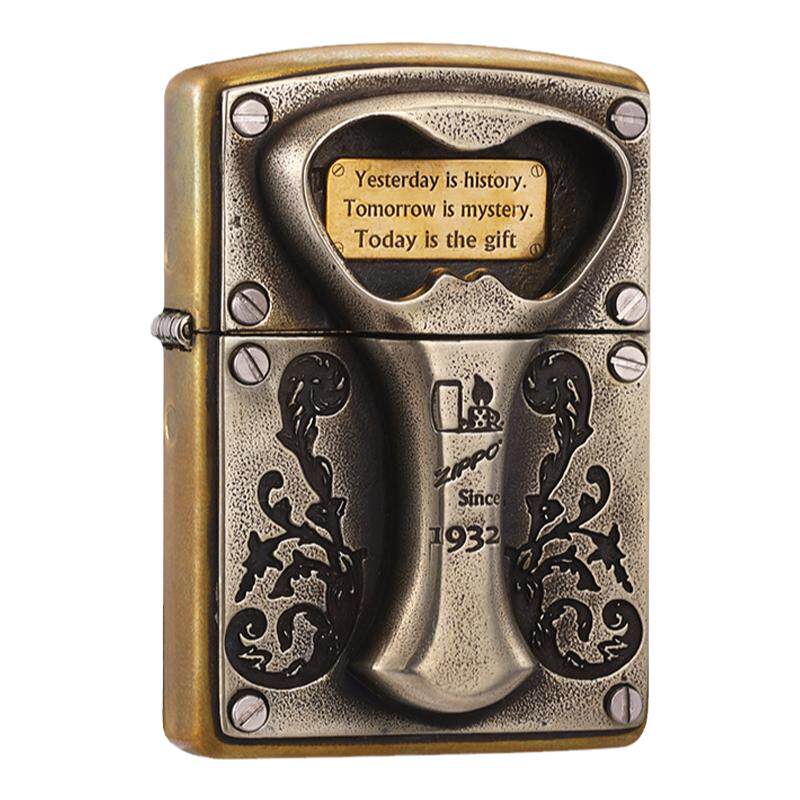 Zippo复古开瓶器聚会实用打火机