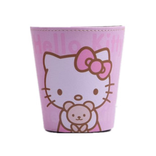 包邮可爱卡通hellokitty抱熊垃圾桶皮革垃圾桶大号桌面垃圾桶笔筒