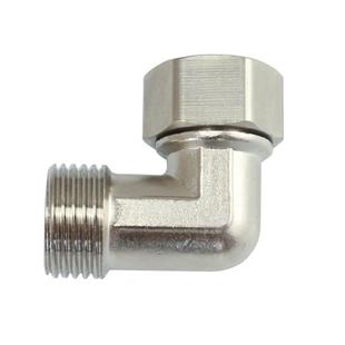 铜4分活接90度直角弯头水龙头万向转接头 马桶角阀安装移位