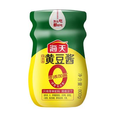 海天零添加酱0添加黄豆酱800g