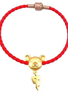 沙金饰品马年吊坠十二生肖配饰珠