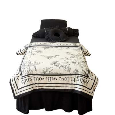 新款美容床罩四件套四季通用