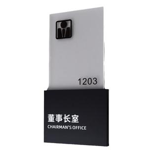 写字楼公司办公室轻奢门牌定制董事长总经理室门牌会议室财务室科室牌磨砂亚克力标识牌洗手间指示牌创意订做