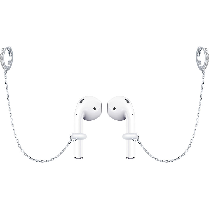 925纯银耳环女耳钉新款潮耳扣小耳圈适用于Air Pods Pro配饰配件