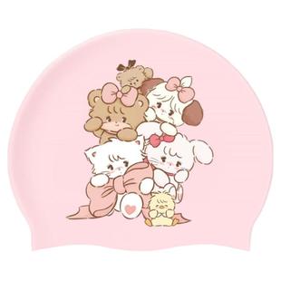 新MIKKO硅胶泳帽女生专用训练防水长发游泳帽高弹性加大款不勒头