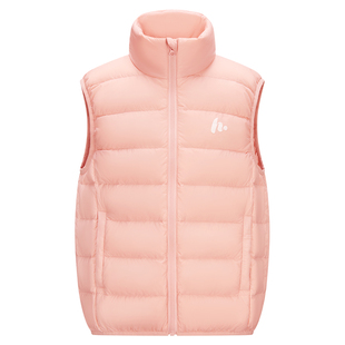 红豆儿童羽绒服马甲轻薄保暖新款男女童立领百搭背心外穿鸭绒外套