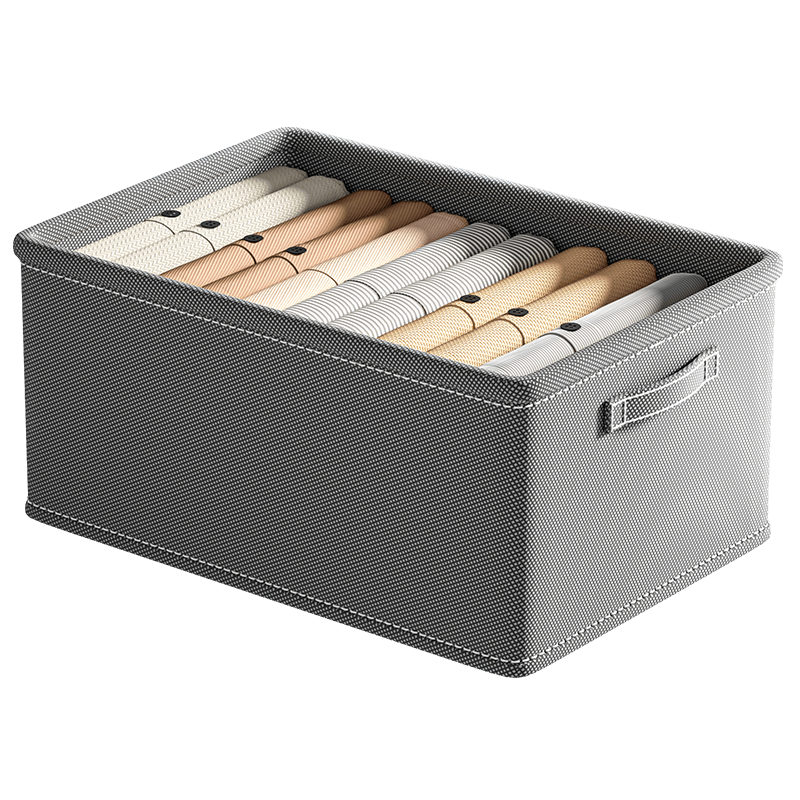 衣服收纳盒家用衣柜衣物裤子分层神器大容量空间利用整理箱储物筐