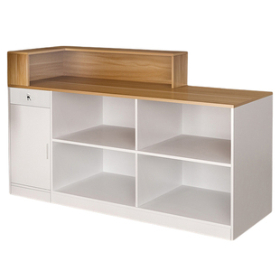 收银台吧台服装店简约现代小型前台桌储物柜台便利店奶茶店接待台