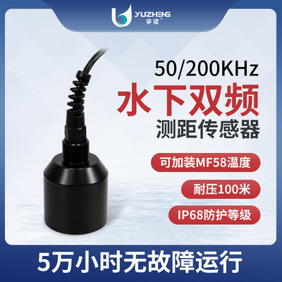 双频换能器 200KHz-50KHz水下测距水声换能器DYW-50/200-NA 振动