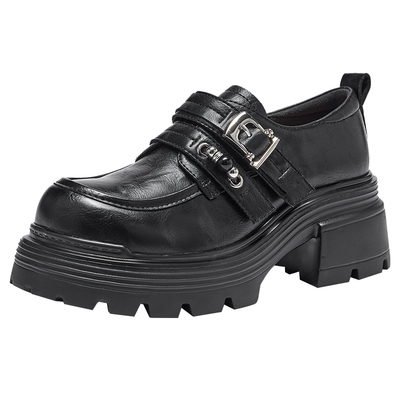 热风2026年春季新款女时尚乐福鞋