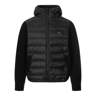 CANCAMP 冬季美式复古连帽拼接羽绒服男女保暖排骨服高级感外套潮