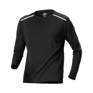 运动T恤男速干长袖秋冬加绒保暖跑步上衣排汗衫健身训练服冬季