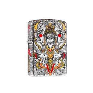zippo打火机白鹤童子盔甲错金银官方正品煤油防风男士收藏礼物