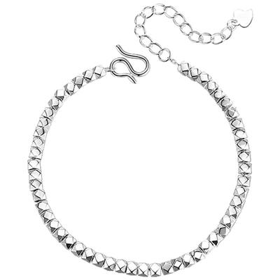 碎银子手链纯银手串女款银手链