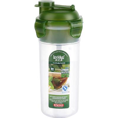 乐亿多塑料密封水杯便捷运动