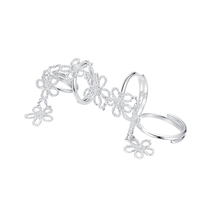 YVMIN尤目 x SHUSHUTONG 蕾丝小花软链套戒戒指戒圈情人节礼物