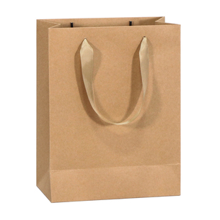 加厚服装店手提纸袋鲜花盆栽方形牛皮纸袋节日企业广告礼品袋定做