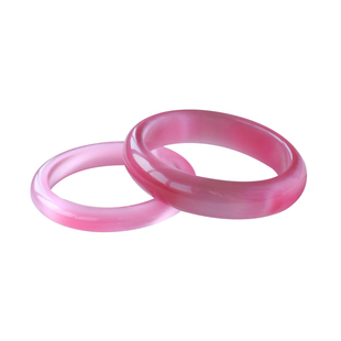 正品粉水晶猫眼石手镯女款手链芙蓉玉镯子女玉手镯桃花手环女