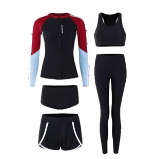 假面猫 泳衣女2026新款分体保守罩衫防晒长袖长裤女士运动游泳衣