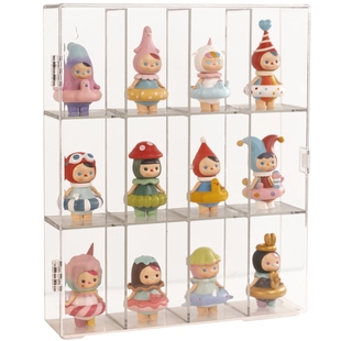 盲盒收纳盒展示架手办整理盒壁挂墙上积木亚克力透明展示盒置物架