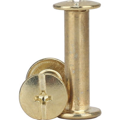 镀铜十字子母铆钉相册账本螺钉