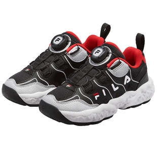 FILA斐乐儿童童鞋运动鞋子2025冬季新款男女小童旋钮扣篮球鞋松饼