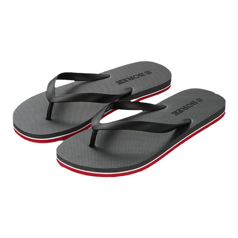 Boree/宝人人字拖男士新款石墨烯橡胶防滑夹脚外穿凉拖百搭沙滩鞋