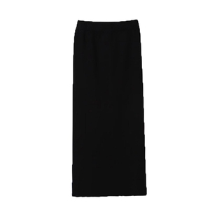 大码加厚半身裙女一步裙毛线裙裙子针织包臀裙包裙长裙胖mm春秋冬