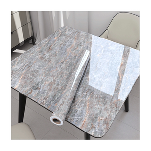 大理石桌面贴纸四方桌布自粘防水桌贴纸餐桌麻将机盖板翻新桌面垫