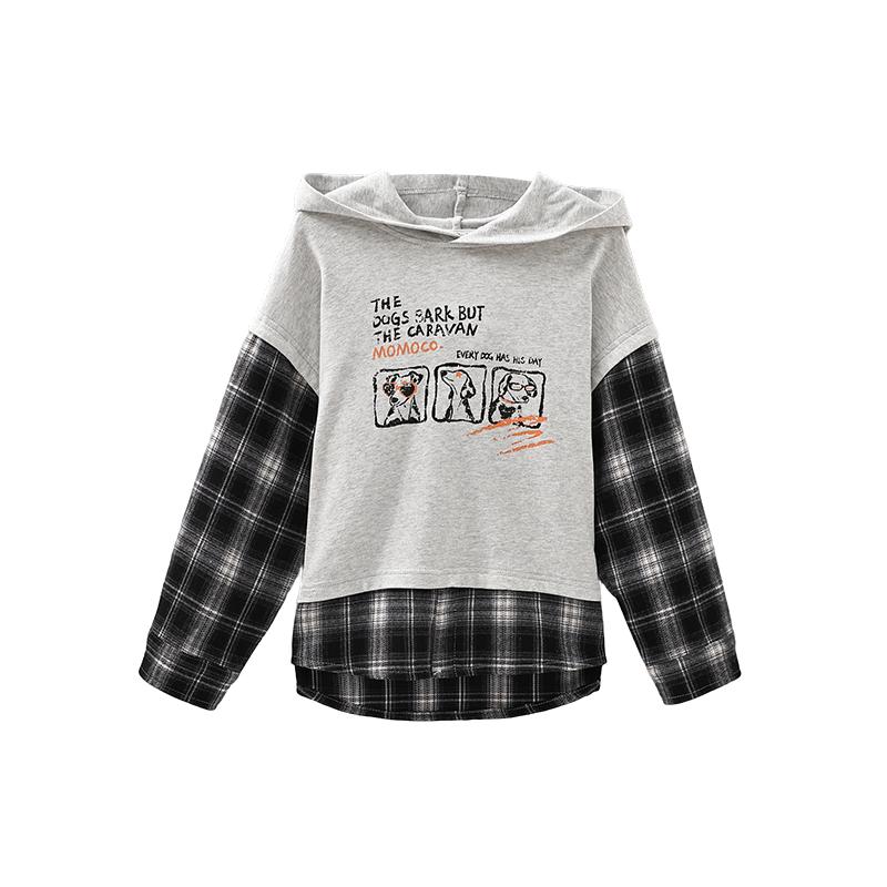 MOMOCO/玛米玛卡男童假两件卫衣