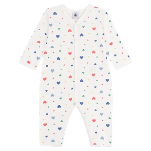 【2025秋冬】Petitbateau小帆船婴幼儿宝宝连体衣爬服A0E83