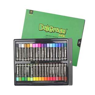 丹可林重彩油画棒三代36色24色48色软性软头治愈系马卡龙超软蜡笔