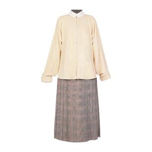 拟梦彩虹糖马面裙 格纹八分裙学院风日常通勤汉服百搭明制