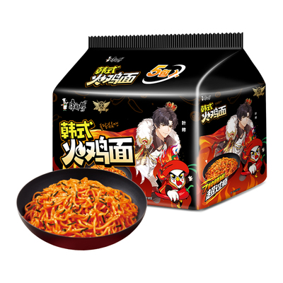 康师傅火鸡面韩式芝士辣味拌面