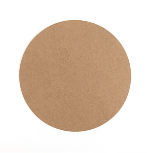 超轻粘土彩泥雪花泥纸浆画密度板底板白坯幼儿园手工圆形黏土底盘