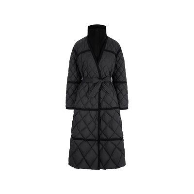 MARYLING毛织拼接高领羽绒服