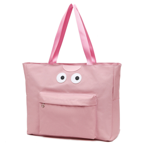 外出时尚可爱男旅行包袋行李待产收纳袋大容量女帆布短途小手提袋