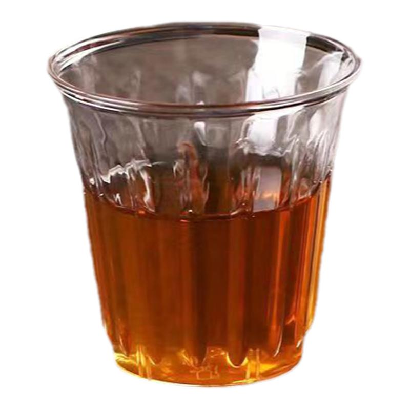 一次性茶杯加厚航空试饮杯酒杯功夫茶品尝杯PS硬塑咖啡杯透明家用