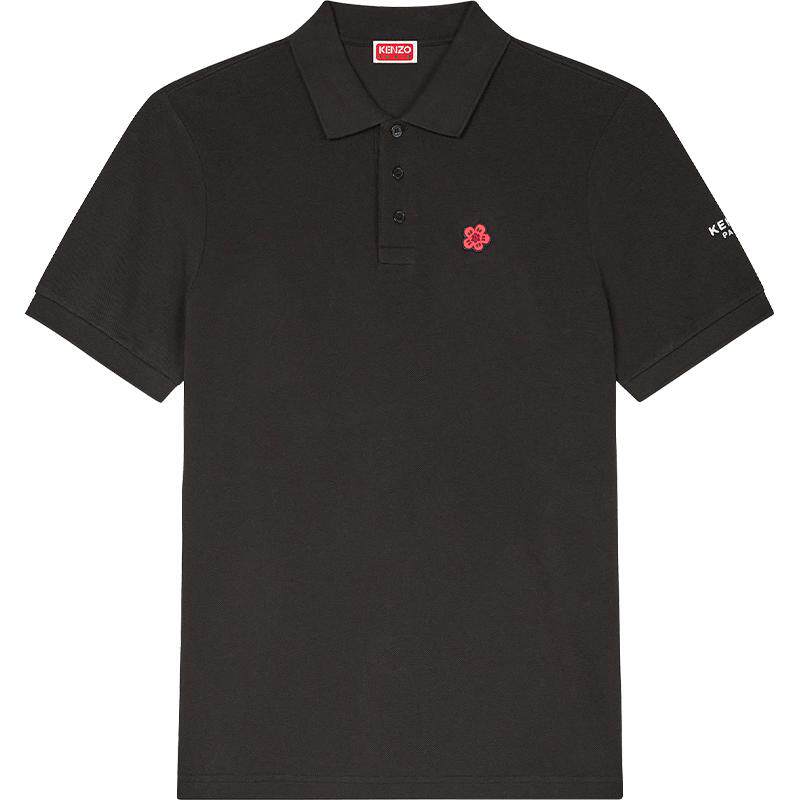 KENZO 男士BOKE海棠花小Logo休闲修身短袖Polo衫