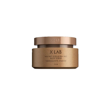 XLAB熙所黑蜂蜜海盐沐浴磨砂膏面护级抛光胡桃壳去除鸡皮细腻皮肤