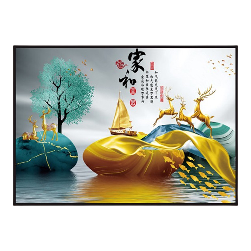 餐厅绿植自粘贴画饭厅