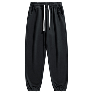 乱步新款休闲裤子百搭潮流运动裤宽松卫裤男款学生阔腿裤直筒长裤