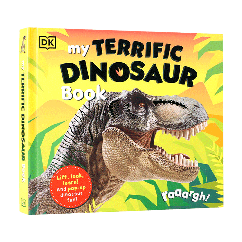 英文原版 My Terrific Dinosaur Book DK恐龙史前动物认知启蒙 英文版 进口英语原版书籍儿童外文书