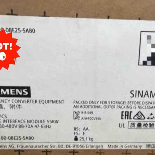 【询价】6SL3100-0BE25-5AB0适用