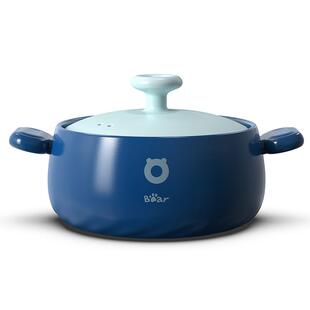 小熊砂锅炖锅家用燃气耐高温陶瓷煲仔饭煲汤煲沙锅煤气灶专用瓦煲