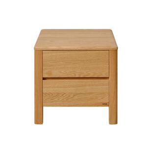 全友家居2025新款北欧风实木床头柜卧室客厅置物收纳红橡木小岛柜