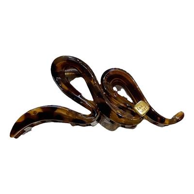 玳瑁色豹纹波浪大号抓夹高级感