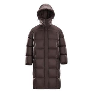 骆驼羽绒服女款中长款户外冬季高蓬松大朵绒防风抗撕裂面包服